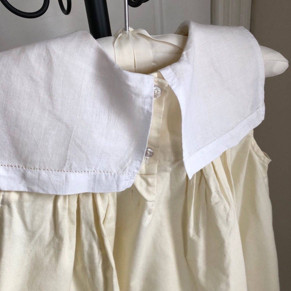 Lavender Blue Embroidered Bishop Dress - Picture 4 of 8